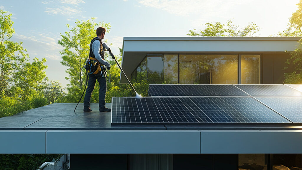Comment nettoyer des panneaux photovoltaïques ?