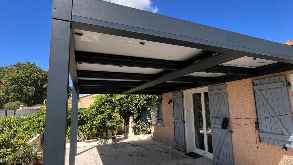 Installation pergola solaire à Saint-Nazaire-d'Aude