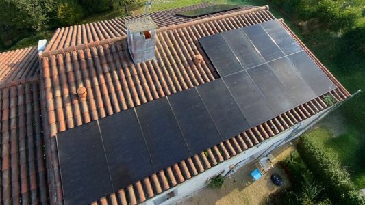 Installation photovoltaïque, Puy l'Eveque, Lot, Occitanie